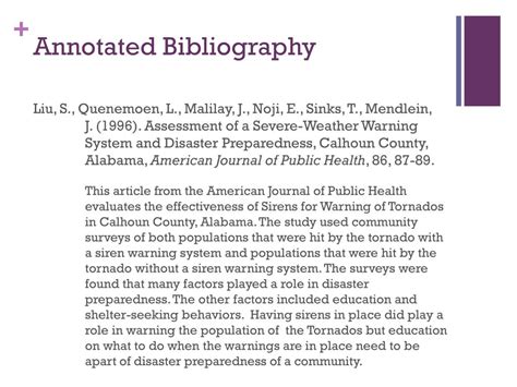 annotated bibliography powerpoint|Annotated Bibliography .